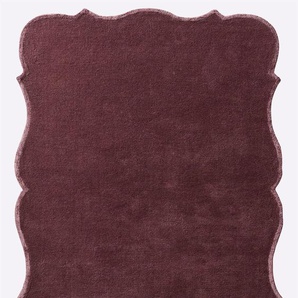 Teppich HEINE HOME Teppiche Gr. B/L: 90 cm x 160 cm, 12 mm, 1 St., rot (bordeau) Teppiche