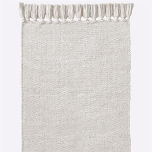 Teppich HEINE HOME Teppiche Gr. B/L: 90 cm x 160 cm, 3 mm, 1 St., weiß (offwhite) Baumwollteppiche