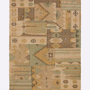Teppich HEINE HOME Teppiche Gr. B/L: 90 cm x 160 cm, 6 mm, 1 St., bunt (natur, bunt) Baumwollteppiche