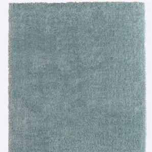 Teppich HEINE HOME Teppiche Gr. B: Ø160 cm Ø 160 cm, 40 mm, 1 St., blau (bleu) Esszimmerteppiche