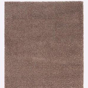 Teppich HEINE HOME Teppiche Gr. Ø 160 cm, 30 mm, 1 St., grau (taupe) Esszimmerteppiche
