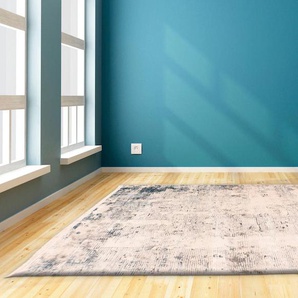 Teppich HOME AFFAIRE Andres Teppiche Gr. B/L: 120 cm x 170 cm, 16 mm, 1 St., bunt (multi, blau) Esszimmerteppiche Wohnzimmer