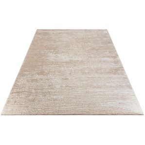 Teppich HOME AFFAIRE Ariano Teppiche Gr. B/L: 240 cm x 320 cm, 12 mm, 1 St., beige Esszimmerteppiche Vintage, dezenter Glanz, Hoch-Tief-Struktur, Schrumpf Carving-Effekt