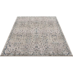 Teppich HOME AFFAIRE Clovis Teppiche Gr. B/L: 120 cm x 180 cm, 11 mm, 1 St., grau Esszimmerteppiche Teppich im Orient-Design, mit Bordüre, Vintage
