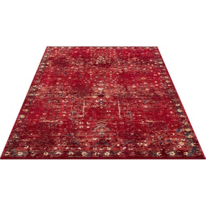 Teppich HOME AFFAIRE Clovis Teppiche Gr. B/L: 200 cm x 290 cm, 11 mm, 1 St., rot Esszimmerteppiche Teppich im Orient-Design, mit Bordüre, Vintage