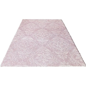 Teppich HOME AFFAIRE Cremona Teppiche Gr. B/L: 200 cm x 300 cm, 20 mm, 1 St., rosa Esszimmerteppiche romantisch, Landhausstil, Wohnzimmer, Schlafzimmer