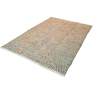 Teppich HOME AFFAIRE Jaron Teppiche Gr. B/L: 160 cm x 230 cm, 7 mm, 1 St., bunt (multi) Baumwollteppiche Wohnzimmer