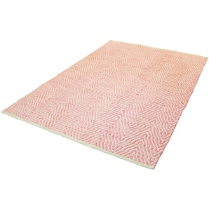 Teppich HOME AFFAIRE Jaron Teppiche Gr. B/L: 160 cm x 230 cm, 7 mm, 1 St., pink Baumwollteppiche Wohnzimmer