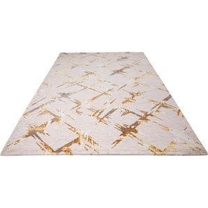 Teppich HOME AFFAIRE Kirian Teppiche Gr. B/L: 120 cm x 180 cm, 24 mm, 1 St., beige (sand) Esszimmerteppiche 3D-Effekt, Kurzflor, gekettelt, weiche Haptik, Rauten