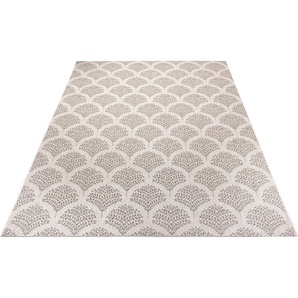 Teppich HOME AFFAIRE Maren Teppiche Gr. B/L: 160 cm x 230 cm, 3 mm, 1 St., beige (creme, hellbraun) Esszimmerteppiche