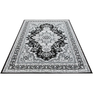 Teppich HOME AFFAIRE Oriental Teppiche Gr. B/L: 240 cm x 330 cm, 7 mm, 1 St., grau Orientalische Muster Orient-Optik, mit Bordüre, Teppich, Kurzflor, Weich, Pflegeleicht