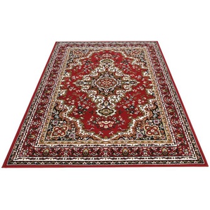 Teppich HOME AFFAIRE Oriental Teppiche Gr. B/L: 240 cm x 330 cm, 7 mm, 1 St., rot Orientalische Muster Orient-Optik, mit Bordüre, Teppich, Kurzflor, Weich, Pflegeleicht