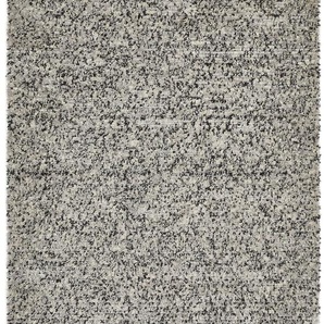 Teppich HOME AFFAIRE Oslo Teppiche Gr. B/L: 160 cm x 230 cm, 25 mm, 1 St., grau Fransenteppich Esszimmerteppiche Webteppich mit Fransen, meliertes Design, weicher Flor, fußwarm