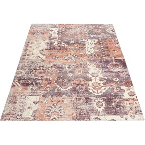Teppich HOME AFFAIRE Salma Teppiche Gr. B/L: 120 cm x 170 cm, 10 mm, 1 St., bunt (multi, terra) Baumwollteppiche
