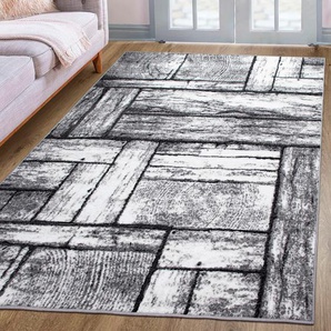 Teppich HOME AFFAIRE Sierning Teppiche Gr. B/L: 280 cm x 380 cm, 8 mm, 1 St., grau Esszimmerteppiche