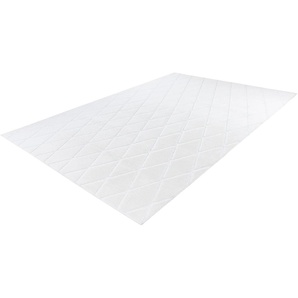 Teppich HOME AFFAIRE Tilana Teppiche Gr. B/L: 160 cm x 230 cm, 20 mm, 1 St., weiß Esszimmerteppiche retro, Wohnzimmer
