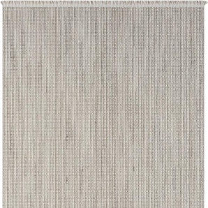 Teppich HOME AFFAIRE Vals Teppiche Gr. B/L: 200 cm x 290 cm, 7 mm, 1 St., grau (hellgrau, beige, creme) Esszimmerteppiche Uni Farben, meliert, Sisal-Optik, auch in rund erhältlich, mit Fransen