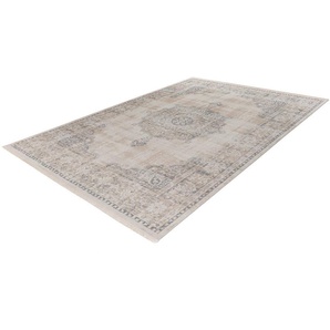 Teppich KAYOOM Dilan 100 Teppiche Gr. B/L: 160 cm x 230 cm, 5 mm, 1 St., grau Orientalische Muster