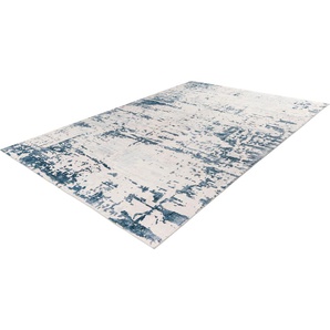 Teppich KAYOOM Ilian 400 Teppiche Gr. B/L: 160 cm x 230 cm, 11 mm, 1 St., blau Esszimmerteppiche
