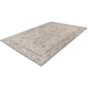 Teppich KAYOOM Percy 100 Teppiche Gr. B/L: 160 cm x 230 cm, 13 mm, 1 St., beige (creme) Baumwollteppiche
