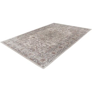 Teppich KAYOOM Percy 300 Teppiche Gr. B/L: 160 cm x 230 cm, 13 mm, 1 St., beige Baumwollteppiche