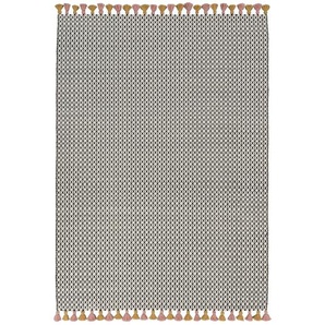 Teppich Insula Grau/Rosa 140 x 200cm Wolle