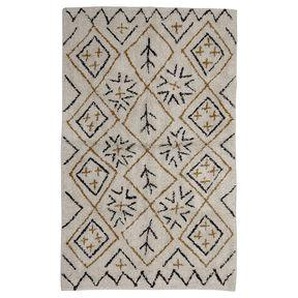 Teppich Jaida textil beige braun / 150 x 90 cm - Bloomingville - Beige