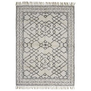 Teppich Jaqueline textil weiß / 200 x 140 cm - Bloomingville - Weiß