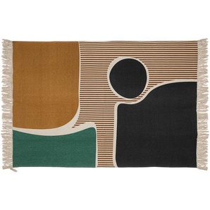 Teppich Joyful Baumwolle, Ockergelb, 120x170 cm
