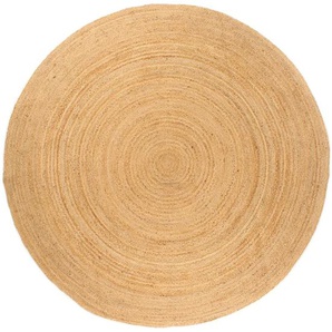 Teppich Jute Geflochten 240 cm Rund