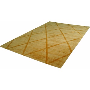Teppich KAYOOM Luxury 210 Teppiche Gr. B/L: 160 cm x 230 cm, 13 mm, 1 St., gelb Esszimmerteppiche