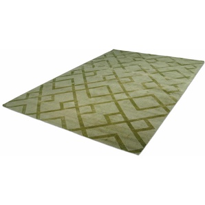 Teppich KAYOOM Luxury 310 Teppiche Gr. B/L: 160 cm x 230 cm, 13 mm, 1 St., grau (graugrün) Esszimmerteppiche Wohnzimmer