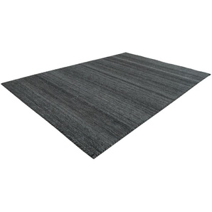 Teppich KAYOOM Phoenix 210 Teppiche Gr. B/L: 200 cm x 290 cm, 6 mm, 1 St., schwarz (anthrazit, multi) Esszimmerteppiche Dezenter Jacquard-Teppich, Flachflor, Aus pflegeleichten Materialien