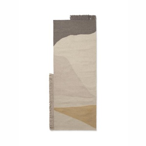 Teppich Kelim, earth, 80 x 140 cm, aus Wolle und Baumwolle, von Ferm Living