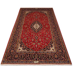 Teppich Keshan Teppich handgeknüpft rot, morgenland, rechteckig, Höhe: 8 mm
