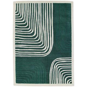 Teppich Labyrinthe textil grün / 170 x 240 cm - Handgetuftet - Maison Sarah Lavoine - Grün