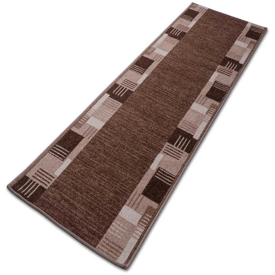 Teppich-Läufer auf Maß gekettelt | Murano beige | Breite: 100 cm, Länge: 500 cm