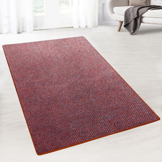 Teppich-Läufer auf Maß gekettelt | Ponto rot | Breite: 300 cm, Länge: 250 cm