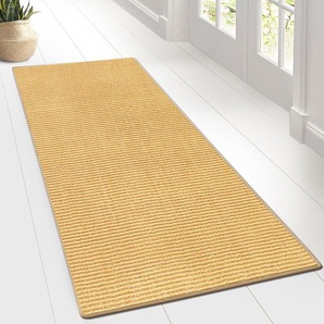 Teppich-Läufer auf Maß gekettelt | Sylt natur | Breite: 80 cm, Länge: 300 cm
