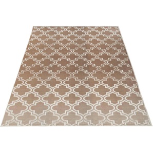 Teppich LEONIQUE Triana Teppiche Gr. B/L: 200 cm x 290 cm, 7 mm, 1 St., grau (taupe) Esszimmerteppiche