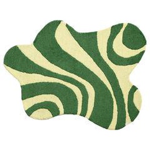 Teppich Liquid textil grün / 110 x 85 cm - & klevering - Grün