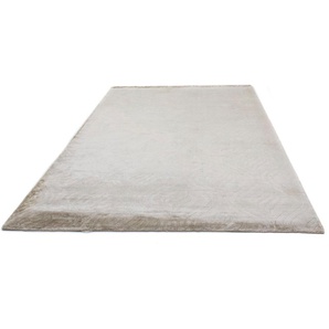 Teppich Loribaft Teppich handgewebt silber, morgenland, rechteckig, Höhe: 12 mm, Viskose