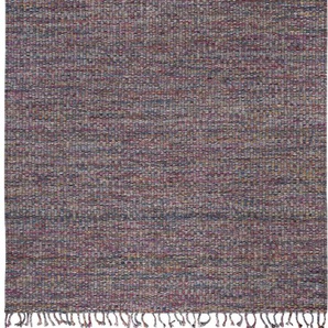 Teppich LUXOR LIVING Fay Teppiche Gr. B/L: 160 cm x 230 cm, 5 mm, 1 St., beige (beige, grau) Fransenteppich Baumwollteppiche reine Baumwolle, handgewebt, mit Fransen, Wohnzimmer