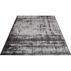 Teppich LUXOR LIVING Panama Teppiche Gr. B/L: 160 cm x 230 cm, 5 mm, 1 St., grau Esszimmerteppiche Flachgewebe, modernes Design, In- und Outdoor geeignet