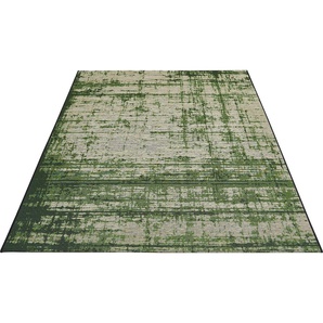 Teppich LUXOR LIVING Panama Teppiche Gr. B/L: 160 cm x 230 cm, 5 mm, 1 St., grün Esszimmerteppiche Flachgewebe, modernes Design, In- und Outdoor geeignet