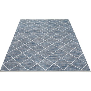 Teppich LUXOR LIVING Pantin Teppiche Gr. B/L: 170 cm x 240 cm, 8 mm, 1 St., blau Baumwollteppiche