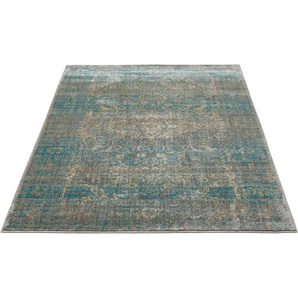 Teppich LUXOR LIVING Sorrento Teppiche Gr. B/L: 133 cm x 190 cm, 13 mm, 1 St., blau (türkis) Orientalische Muster