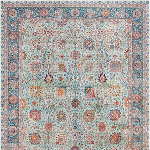 Teppich Mahal, ELLE DECORATION, rechteckig, Höhe: 5 mm, Orientalisch, Kurzflor, Vintage, Wohnzimmer, Schlafzimmer, Flur