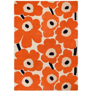 Teppich Marimekko Unikko Brink & Campman orange rot, Designer Maija Isola, 1.7x170 cm