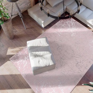 Teppich ME GUSTA Bijou 225 Teppiche Gr. B/L: 160 cm x 230 cm, 20 mm, 1 St., grau (silberfarben, taupe) Esszimmerteppiche Glanz Effekt, Wohnzimmer